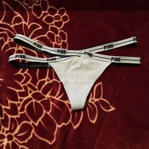 PINK Baby Blue Strappy Thong